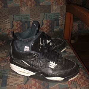 Black Air Jordan Retro 4 Oreo’s